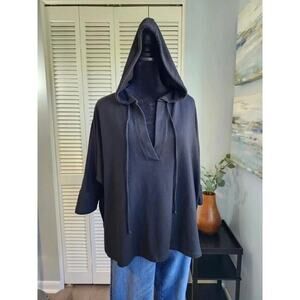 Beyond Yoga Hooded Fleece Sweatshirt Black Modal XS Oversize